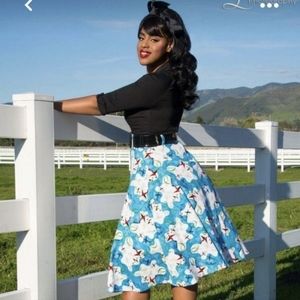 Pinup Girl Clothing Airplane Skirt